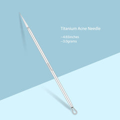 ZIZZON acne blackhead remover with titanium tip for safe extractions.