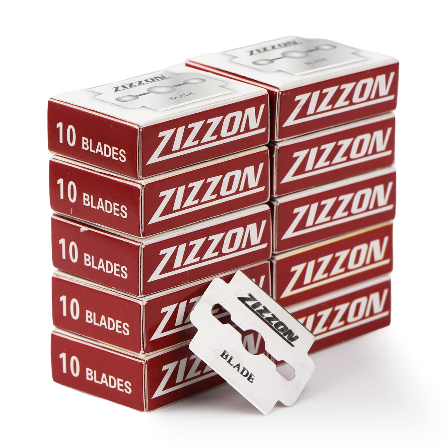 ZIZZON callus shaver blade close-up in stainless steel showing a sharp edge for precise use