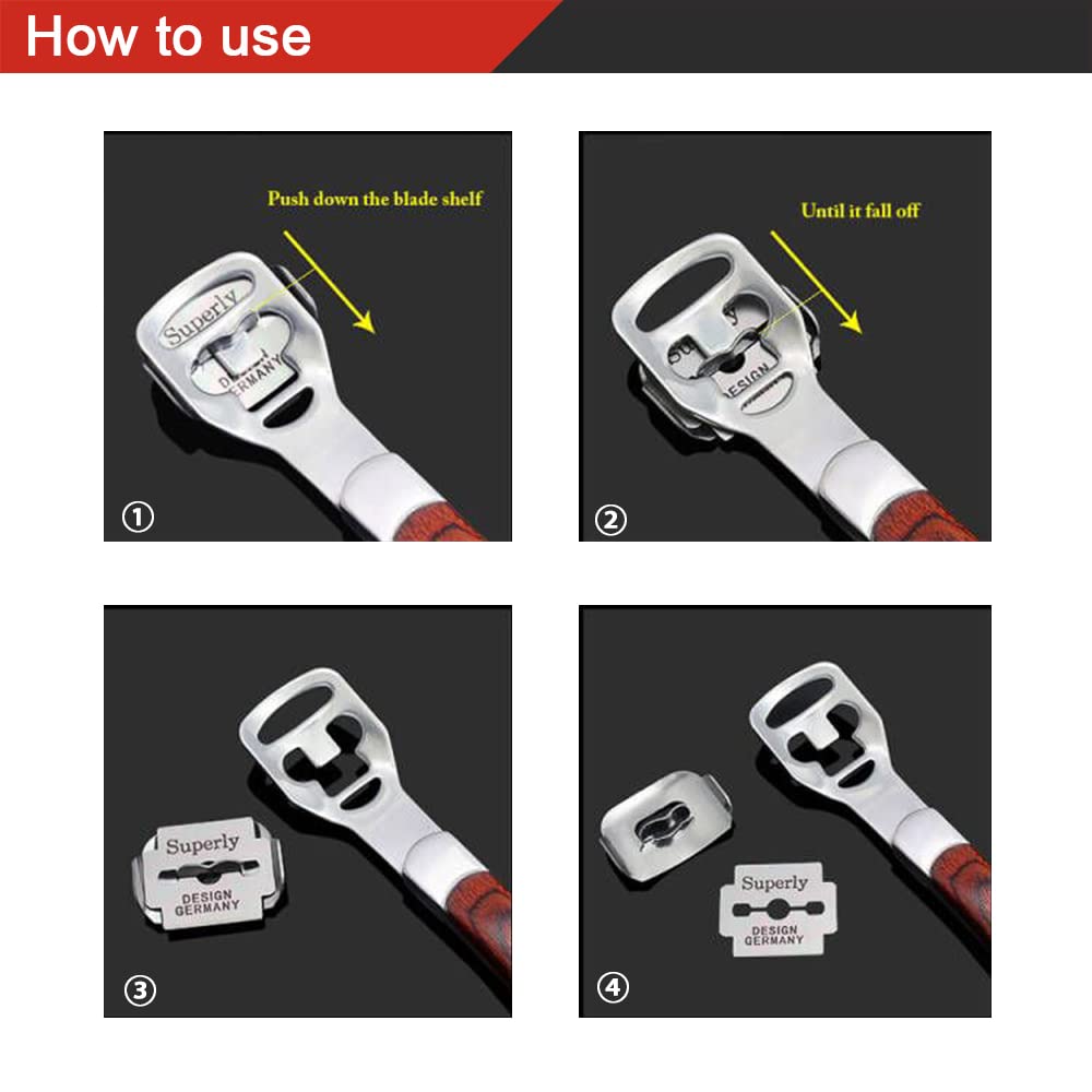 ZIZZON compact size blades measuring 25 by 22 millimeters for comfortable handling