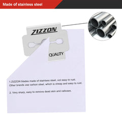 ZIZZON inner-box packaging holding ten blades for convenient daily replacement