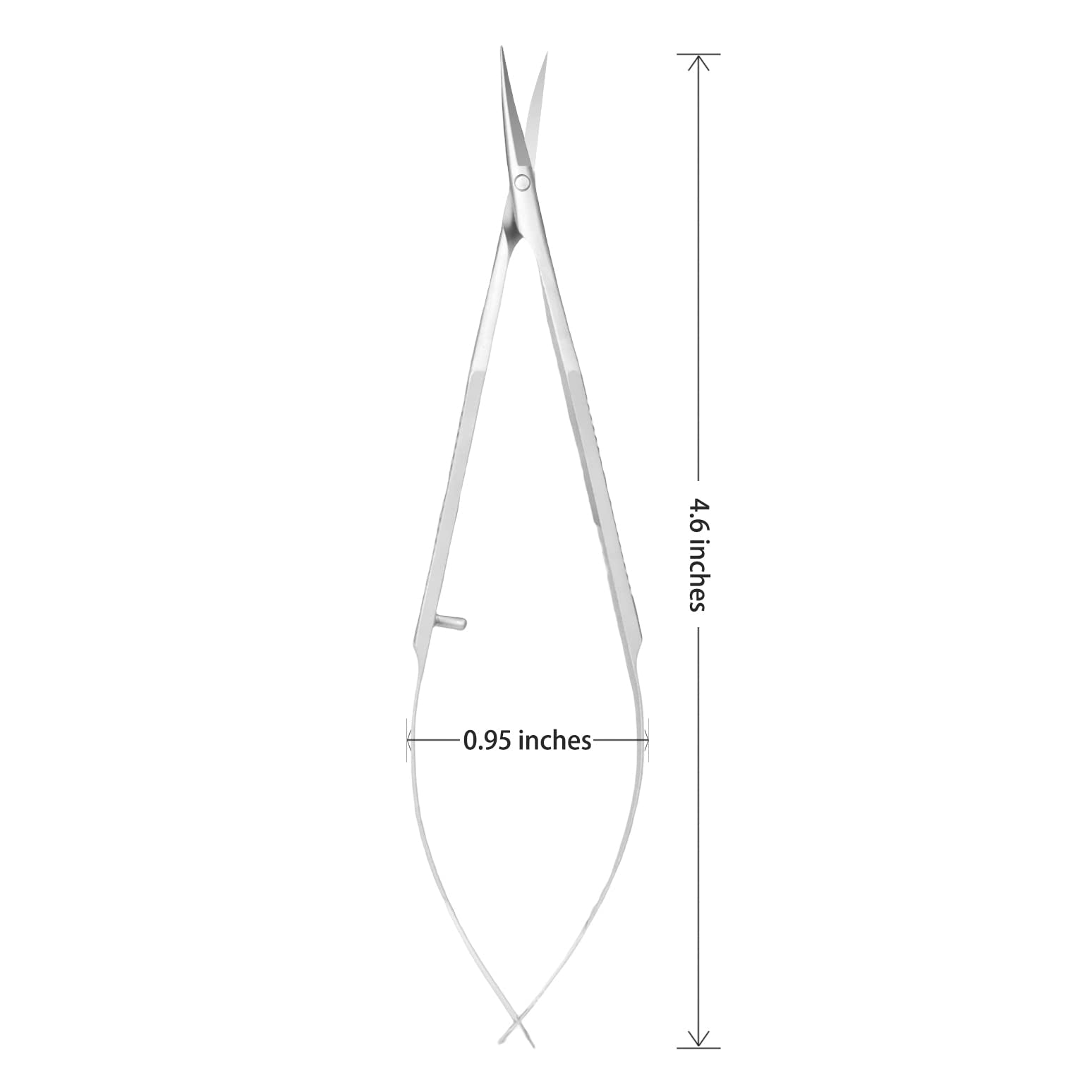 ZIZZON curved-tip cuticle scissors enable accurate cuts from any angle.