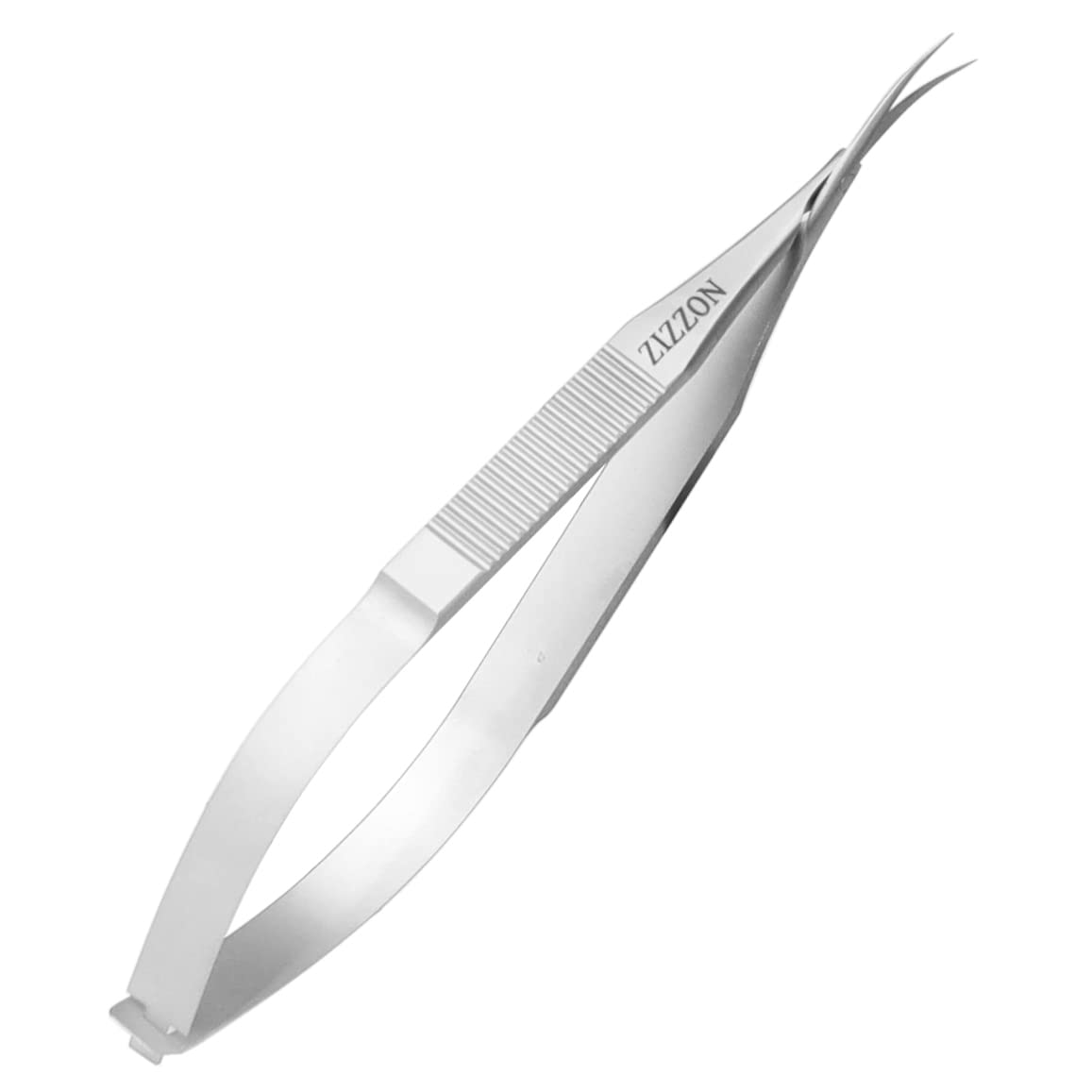 ZIZZON cuticle scissors with extra-fine curved tip for precise grooming.