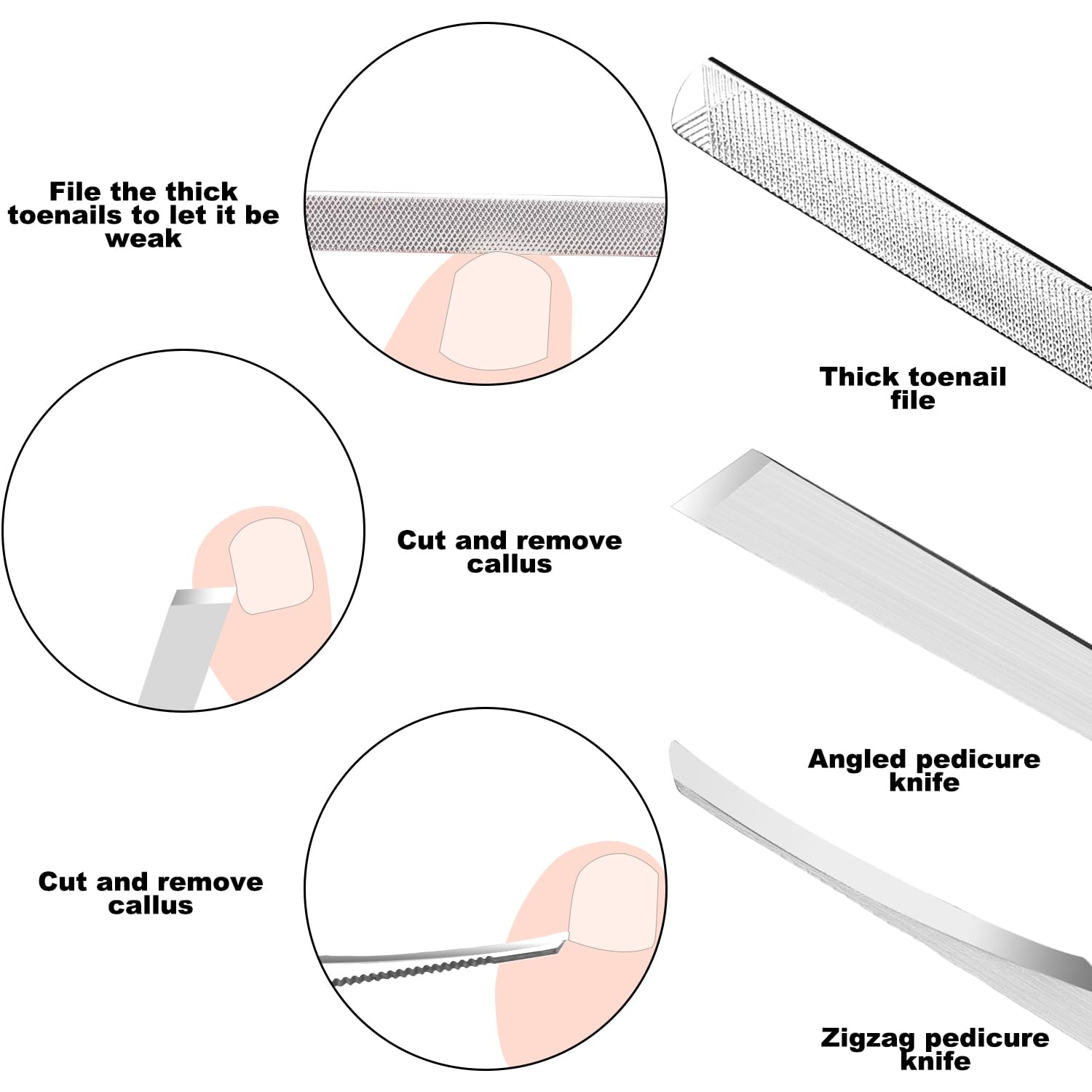 ZIZZON deep dirt cleaner needle for under-nail cleaning