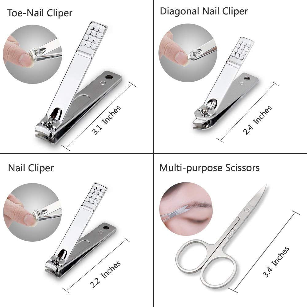 ZIZZON diagonal nail clipper offering controlled shaping.