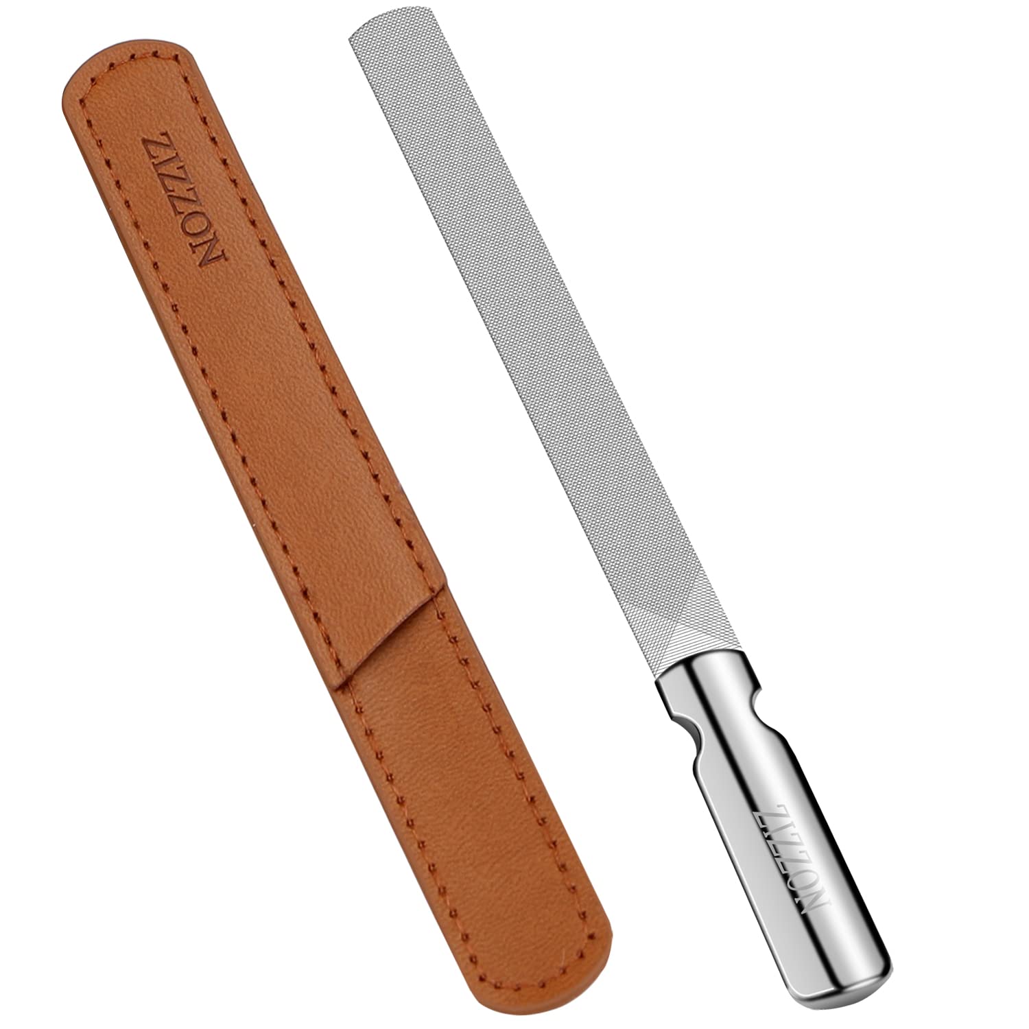 ZIZZON double-sided nail file with rough surface for shaping and edge filing.
