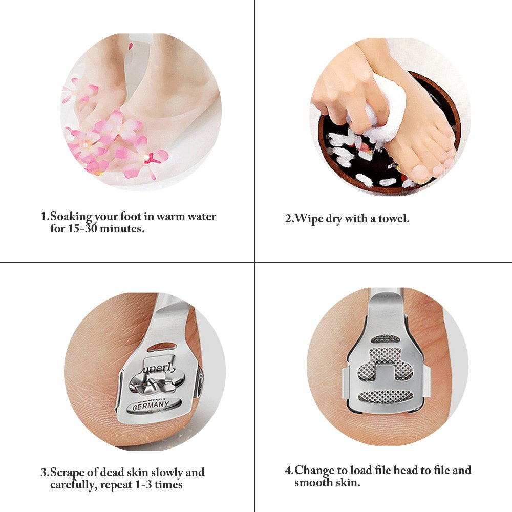 ZIZZON dry-skin pedicure sessions on well-prepared feet.