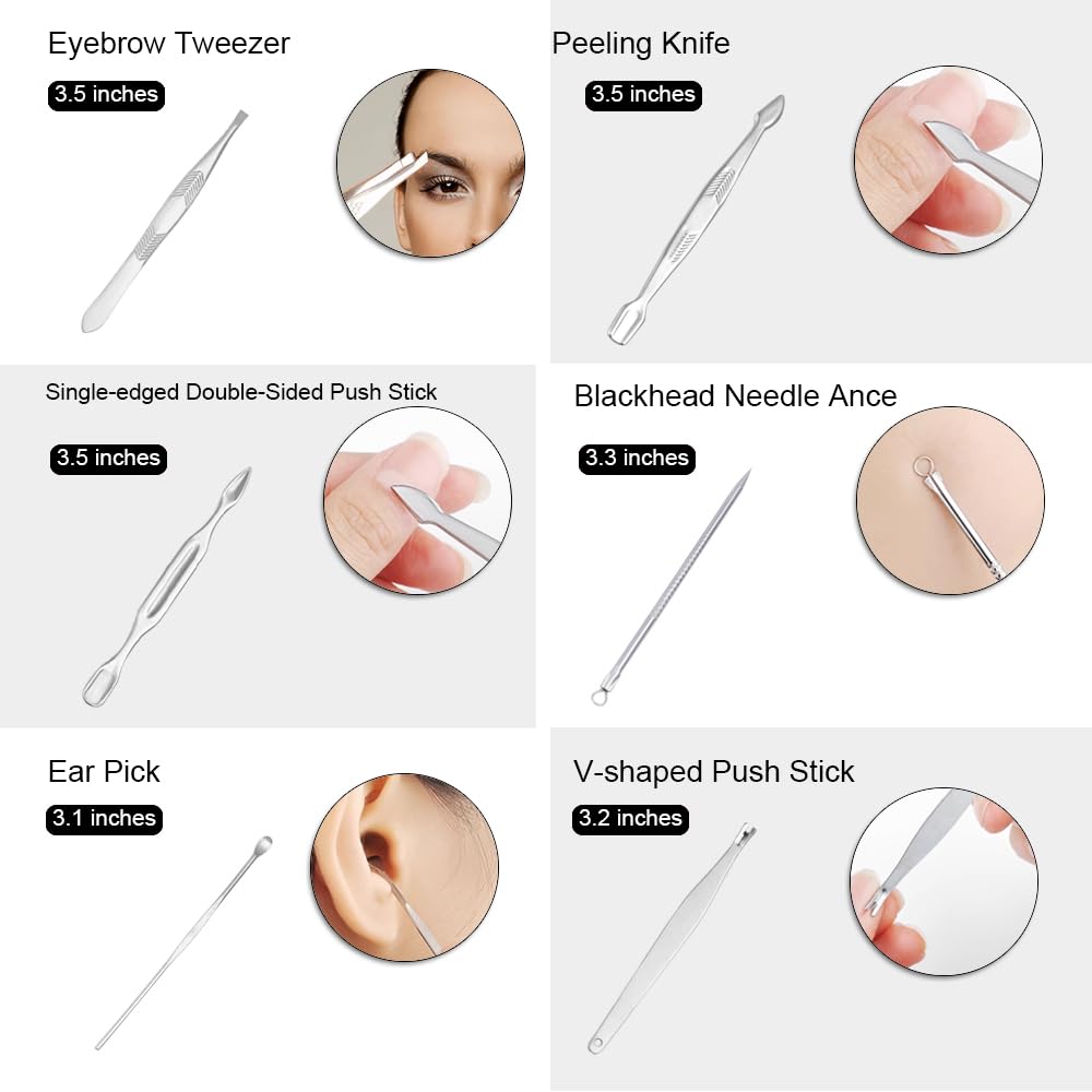 ZIZZON eyebrow-tweezers stainless for quick brow tidying.