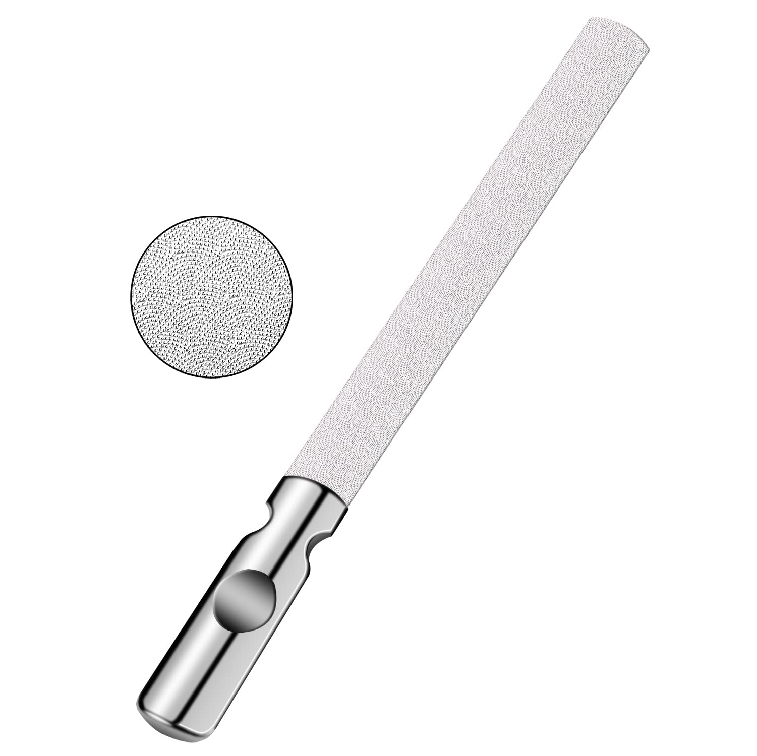 ZIZZON heavy-duty 5.7-inch nail file made of stainless steel for durable use.
