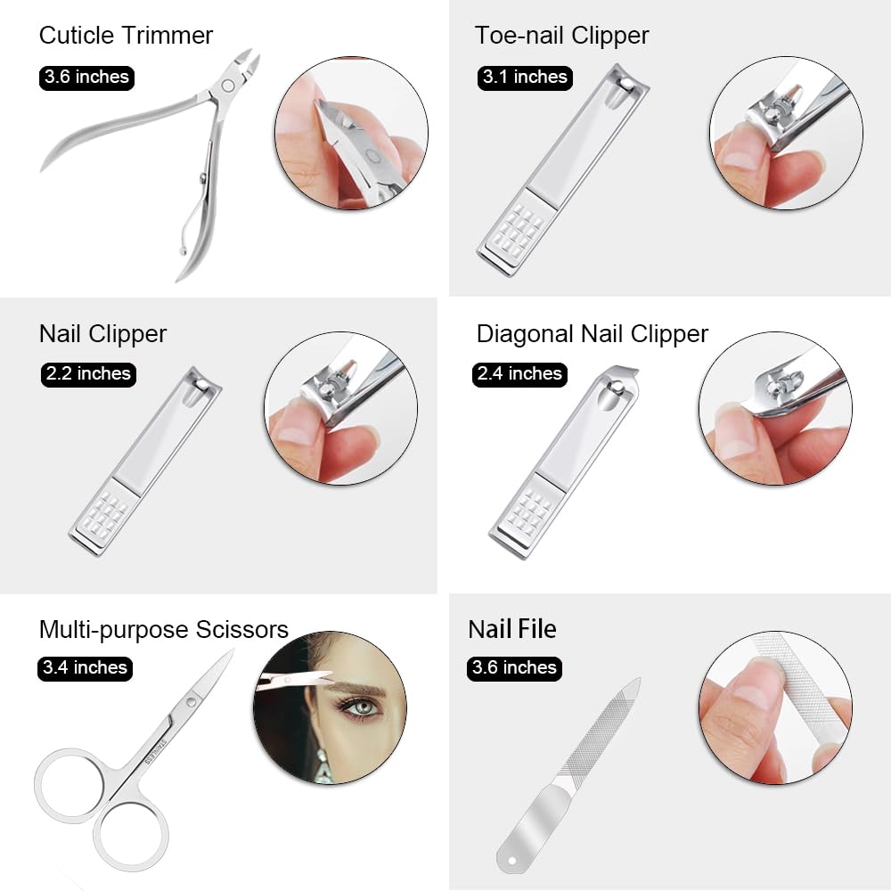 ZIZZON multi-function grooming tools for nails and eyebrows
