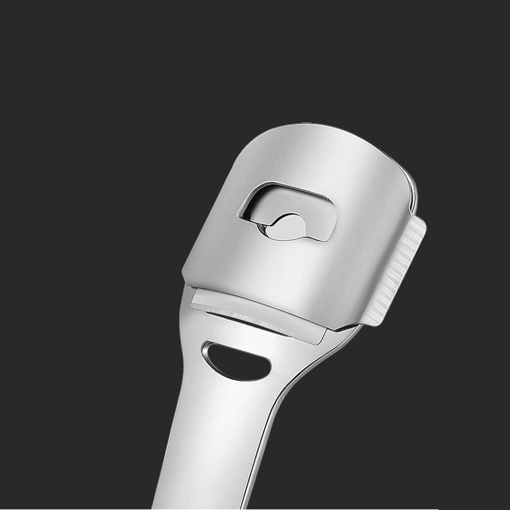 ZIZZON detachable-head callus shaver enables quick blade changes.