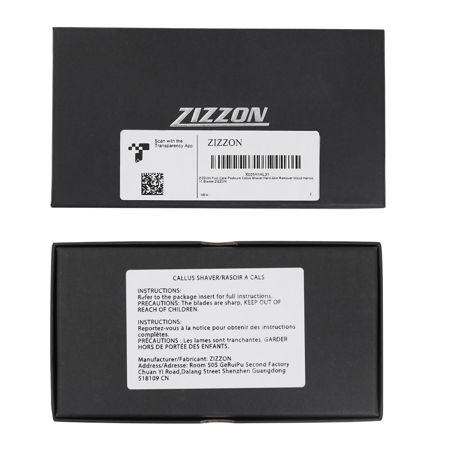 ZIZZON replacement blades for long-lasting callus care.