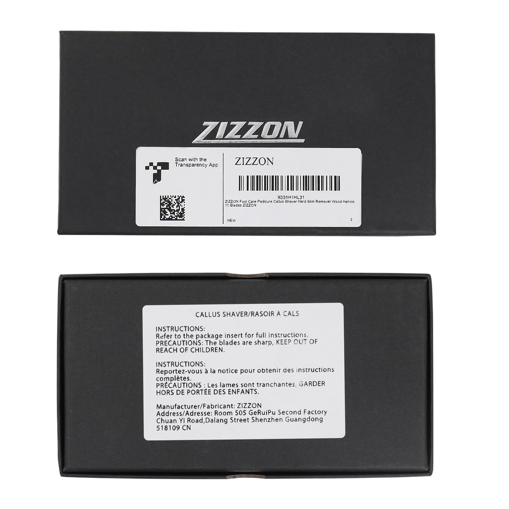 ZIZZON replacement blades for long-lasting callus care.