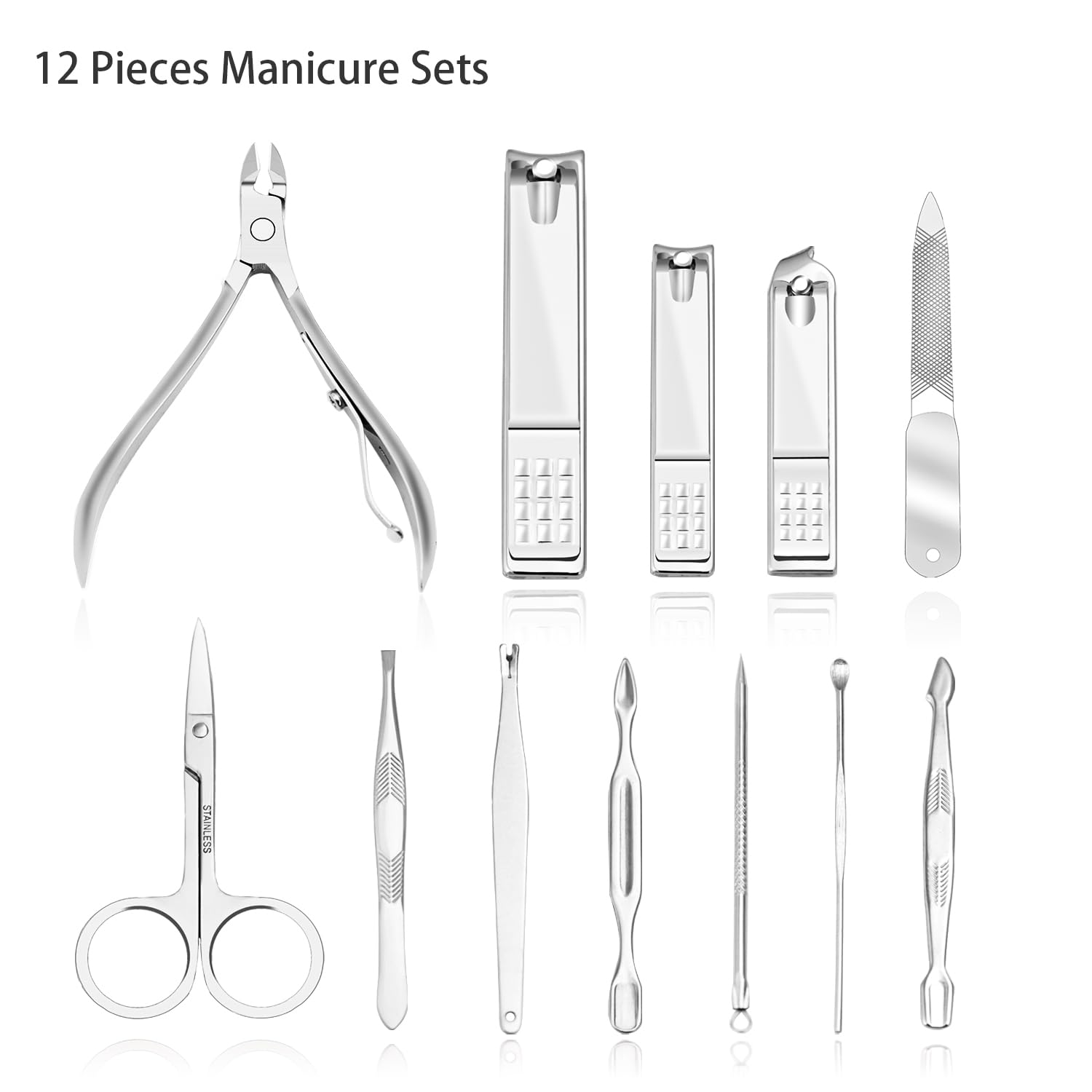 ZIZZON stainless steel tools close-up showing sharp, precise blades.