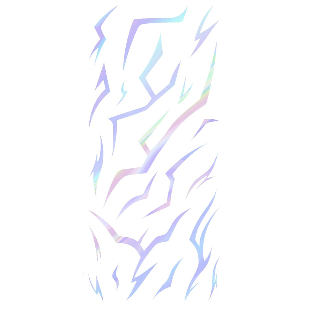 Zizzy Zuzim iridescent tattoos pack with shifting rainbow metallic finish for bold party looks