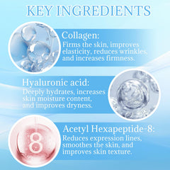 ZJRUI Micro Needling Kit hyaluronic acid serum provides deep hydration.