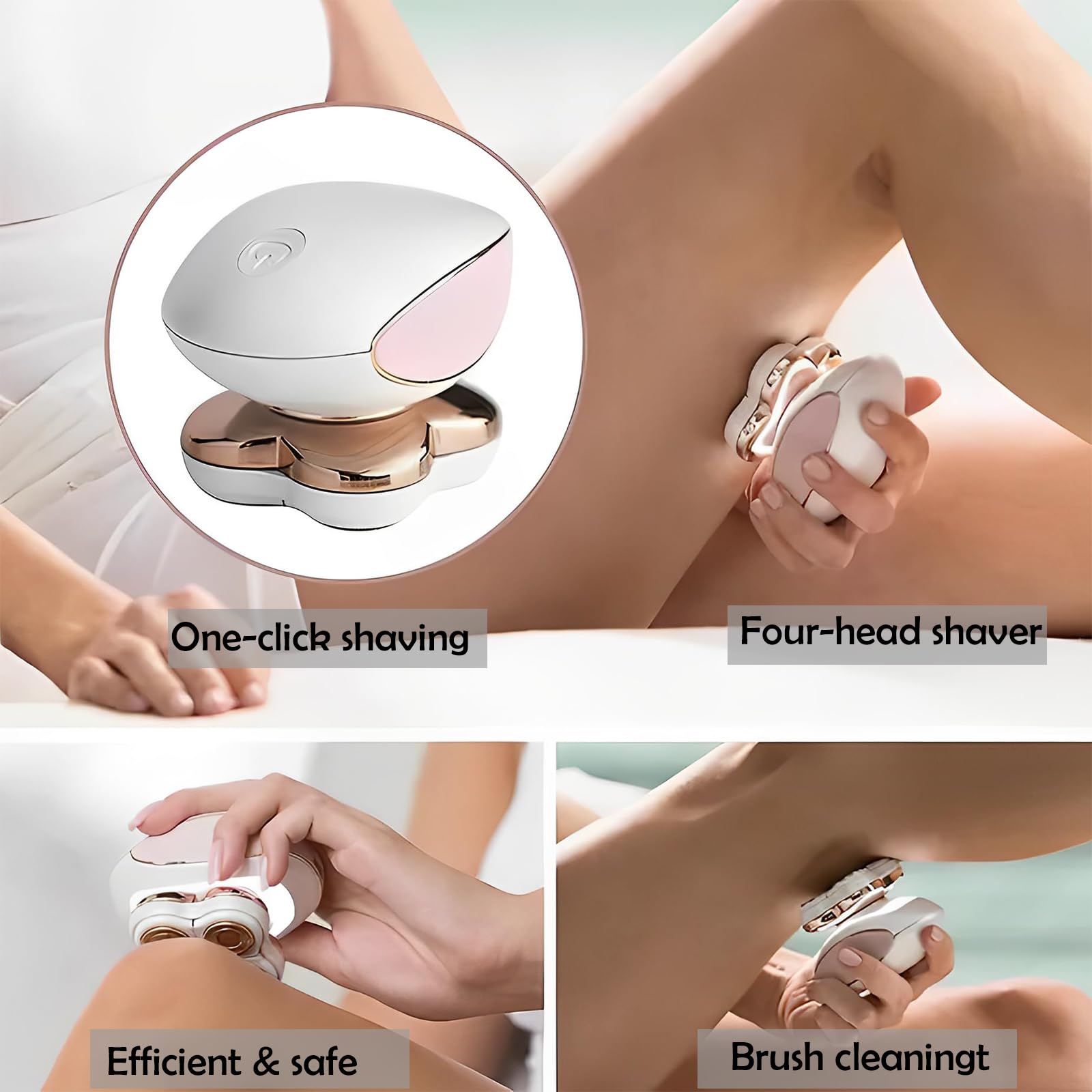 Zjyufy floating-head design follows curves for comfortable shaving