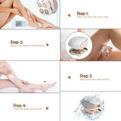 Zjyufy razor with one-button control for easy operation