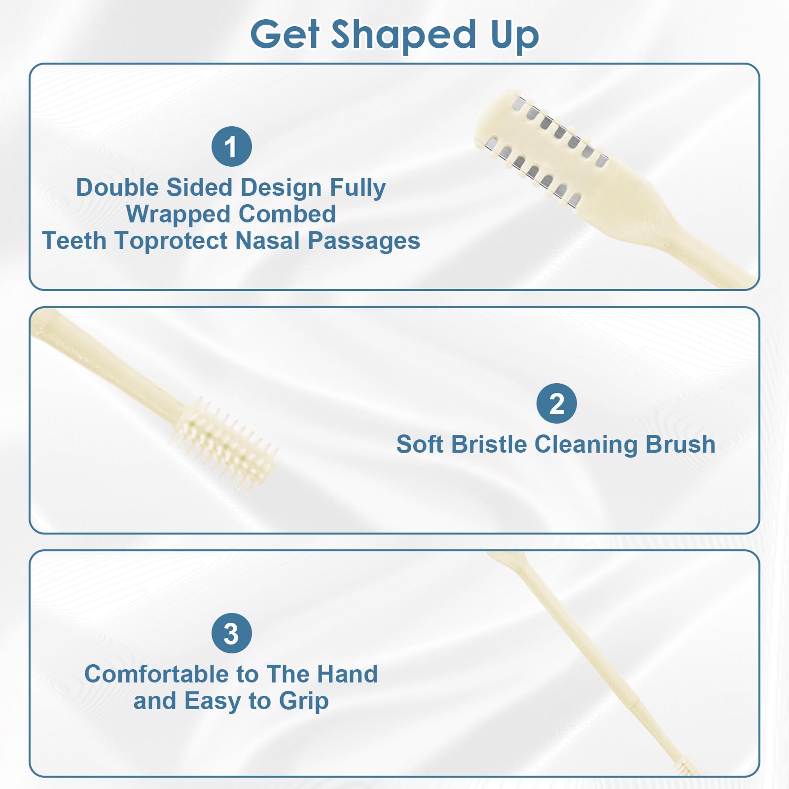 ZKENIRD nose hair cutter includes a soft-bristle brush for residue removal