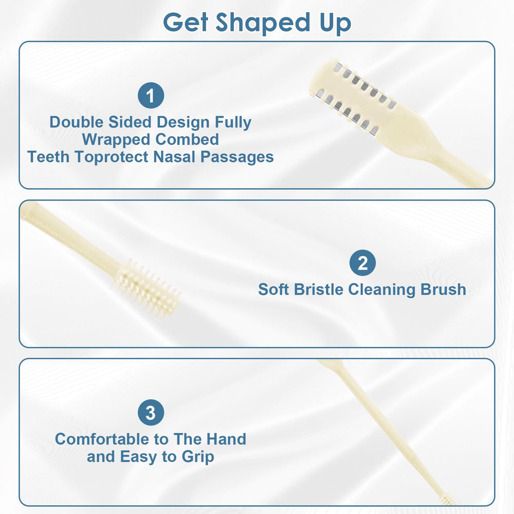 ZKENIRD nose hair cutter includes a soft-bristle brush for residue removal
