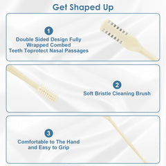ZKENIRD nose hair cutter includes a soft-bristle brush for residue removal