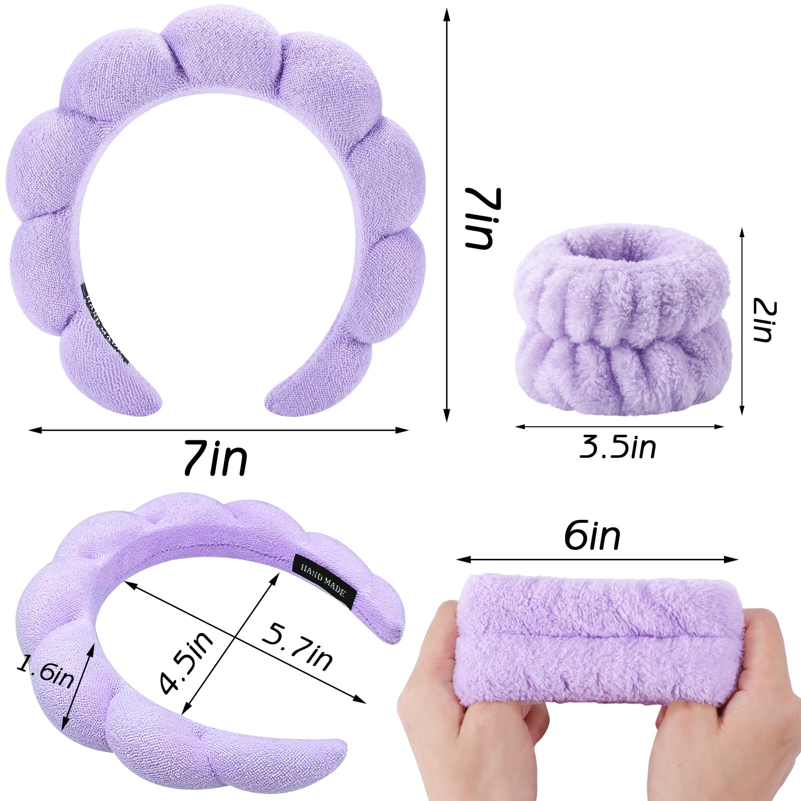 Uso multi de la banda Zkptops Spa para rostro, yoga y cuidado.
