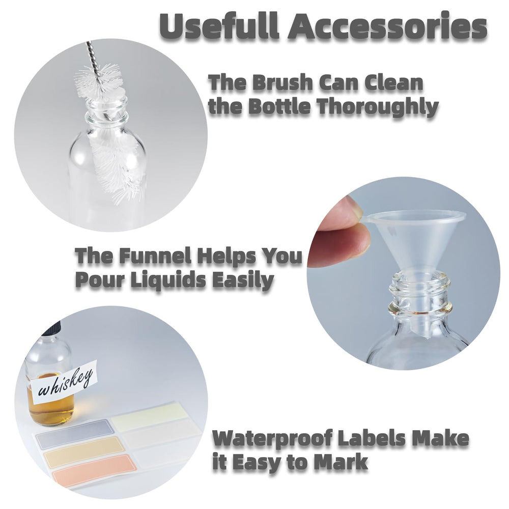 Zkupanx compact storage bottles store serums, spices, or mini drinks on the go.