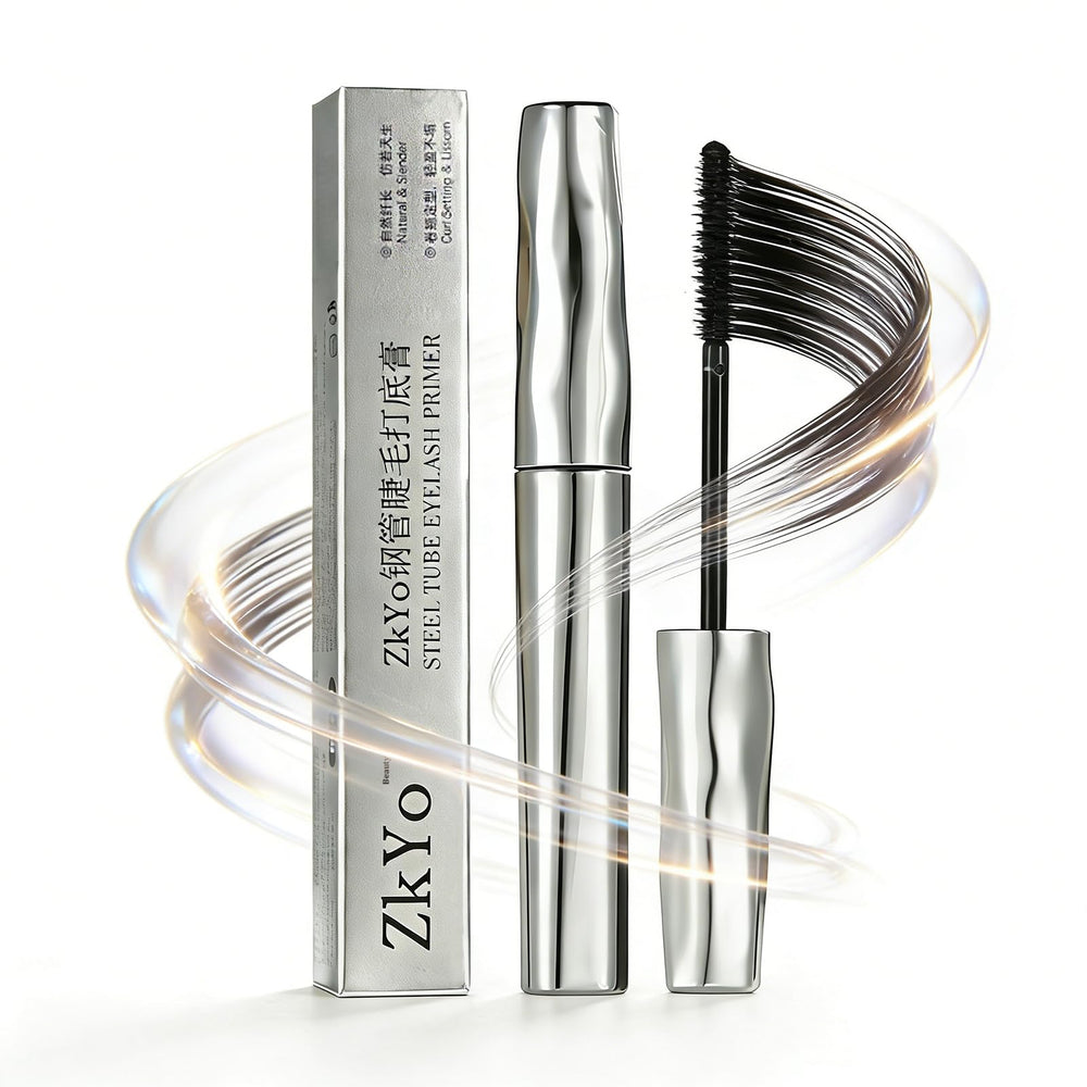 Primer de pestañas ZkYo Beauty en tubo de acero para higiene y frescura de la fórmula