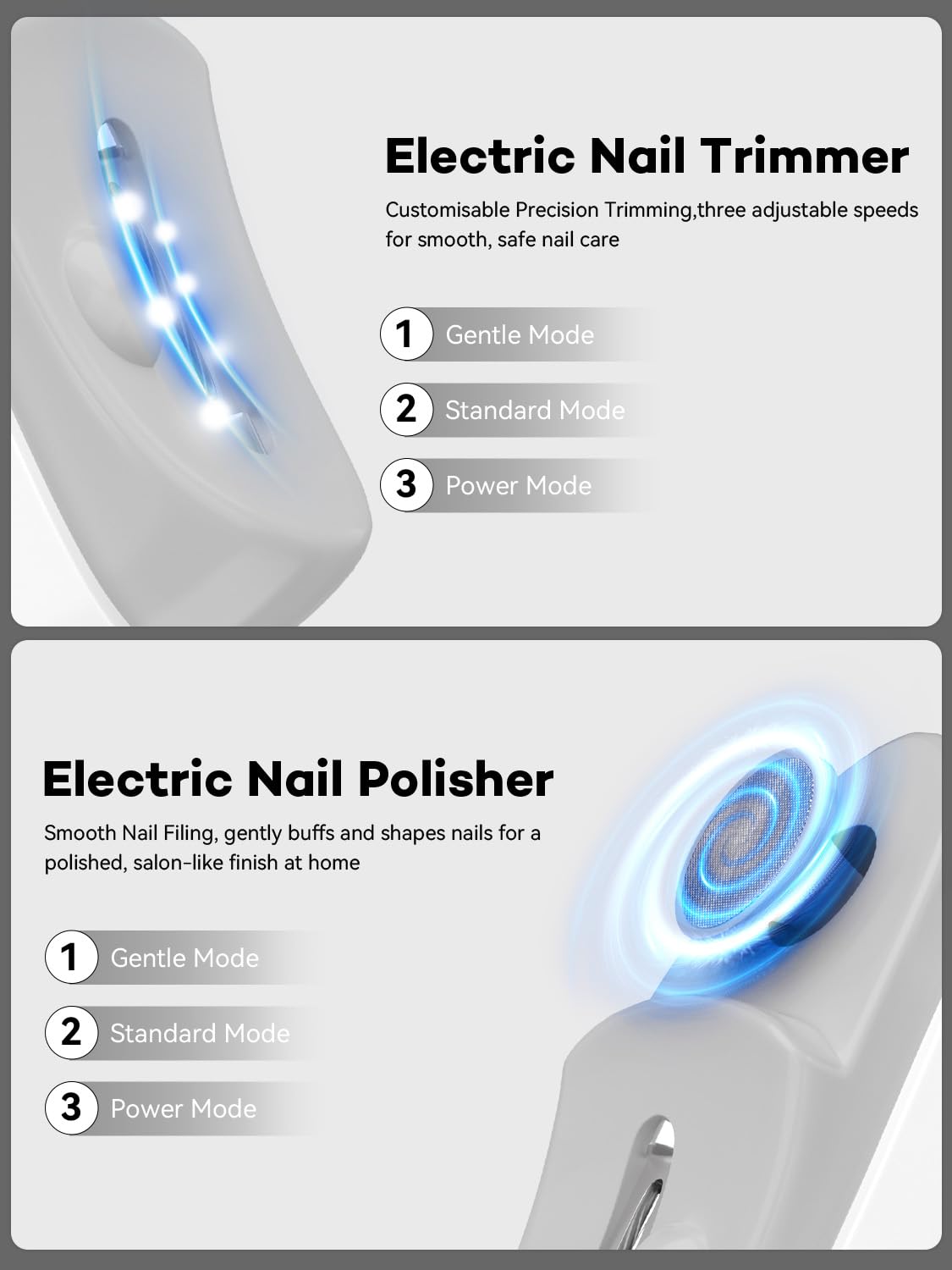 Zlsoeci built-in nail catcher keeps work area clean after use
