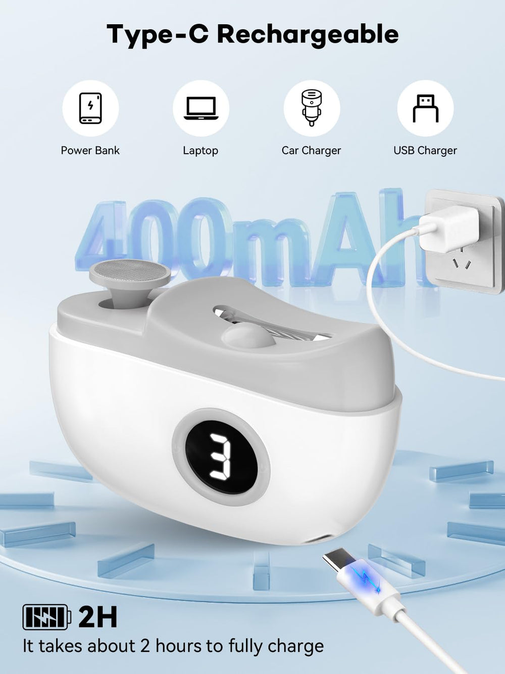 Zlsoeci nail clipper LED light enhances visibility during grooming