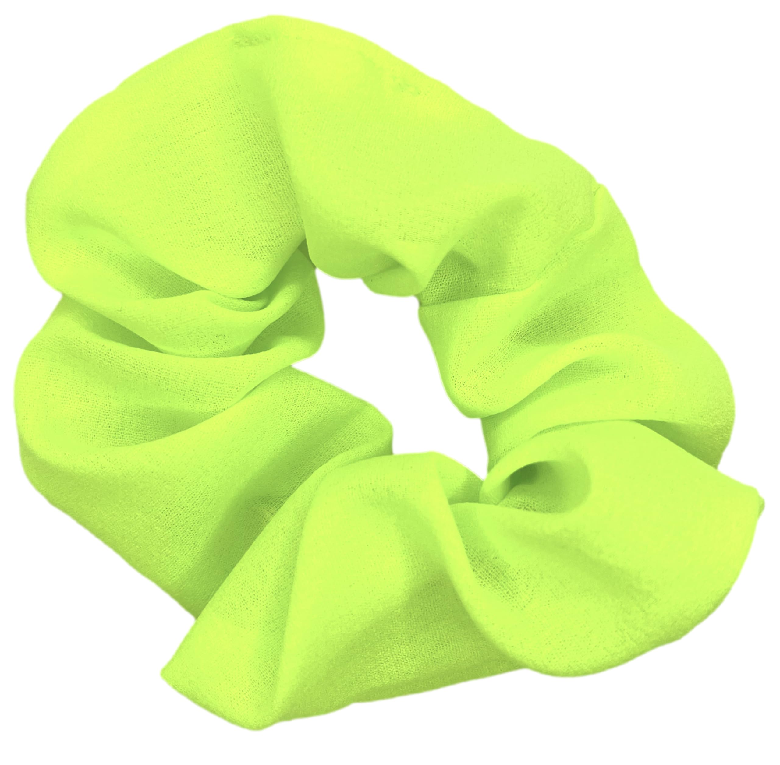 ZLXO NOVELTIES neon scrunchies mixed pack colorful styles ready.