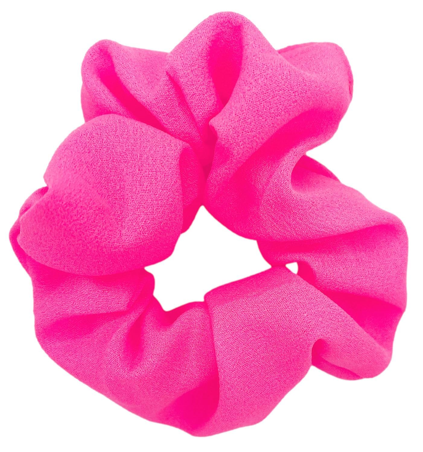 ZLXO NOVELTIES neon scrunchies yellow add sunny pop to hair.