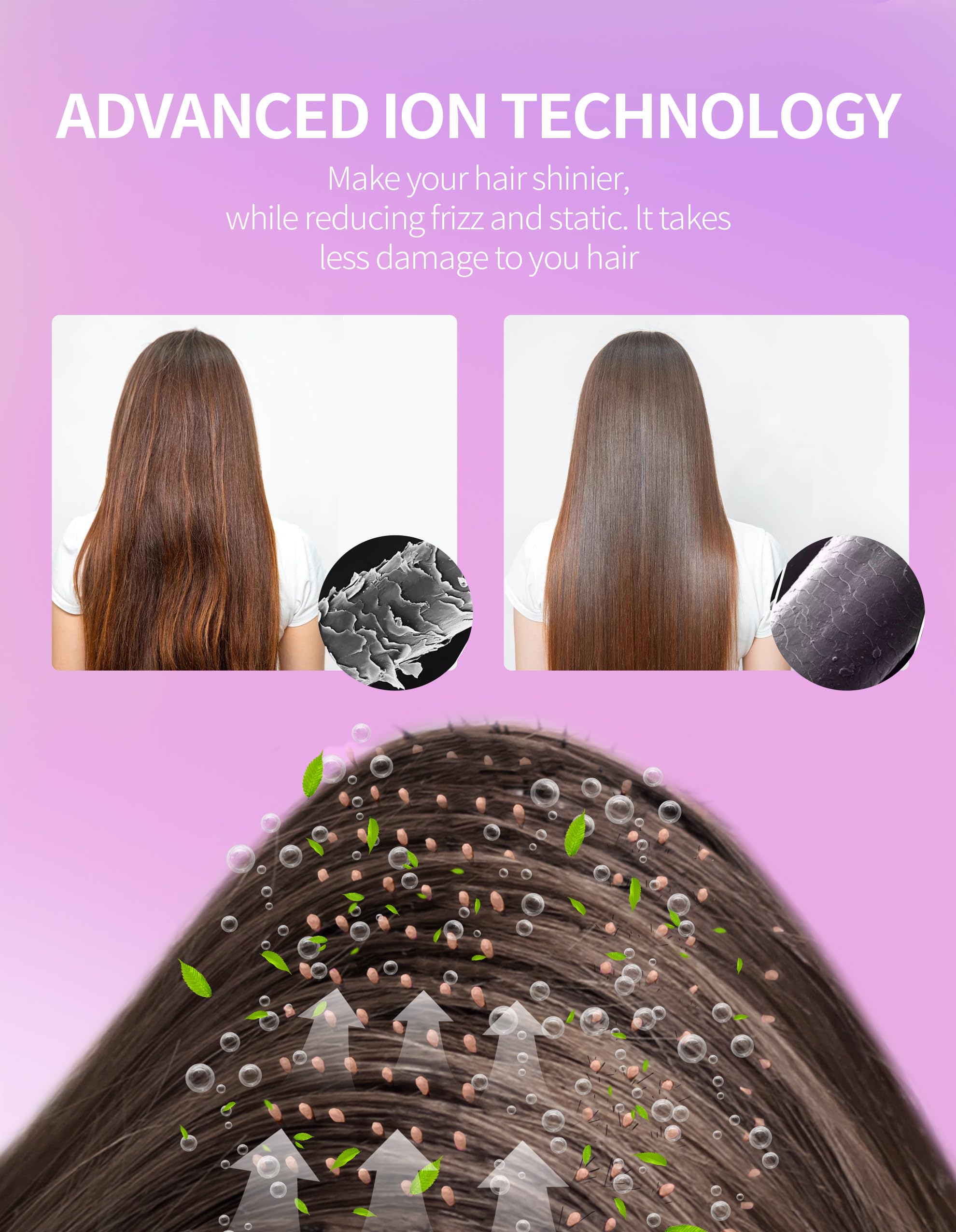 zm zHEMEI three-temperature two-speed controls for every hair type.