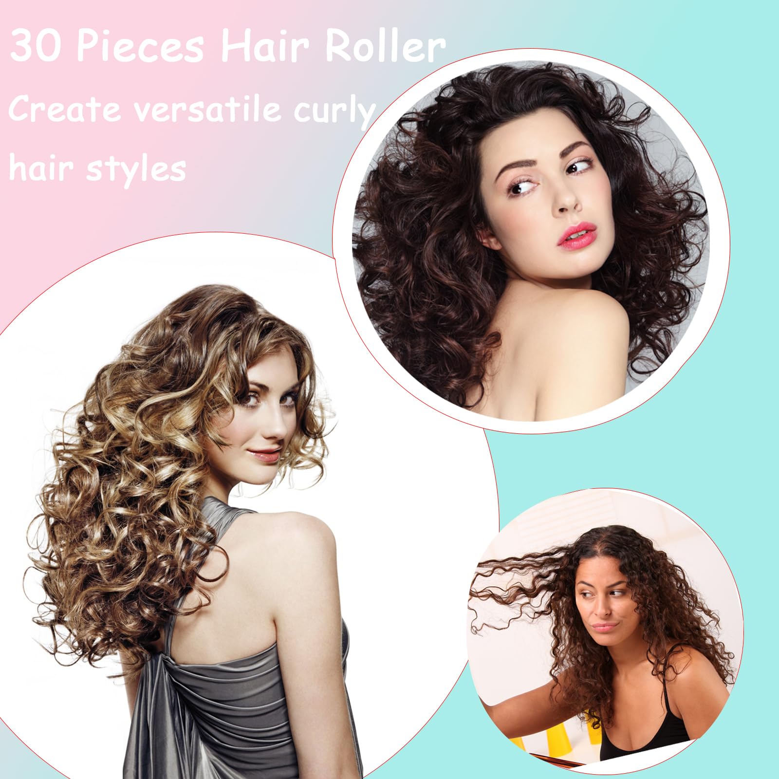 ZMD five sizes of rollers to tailor waves for hair lengths