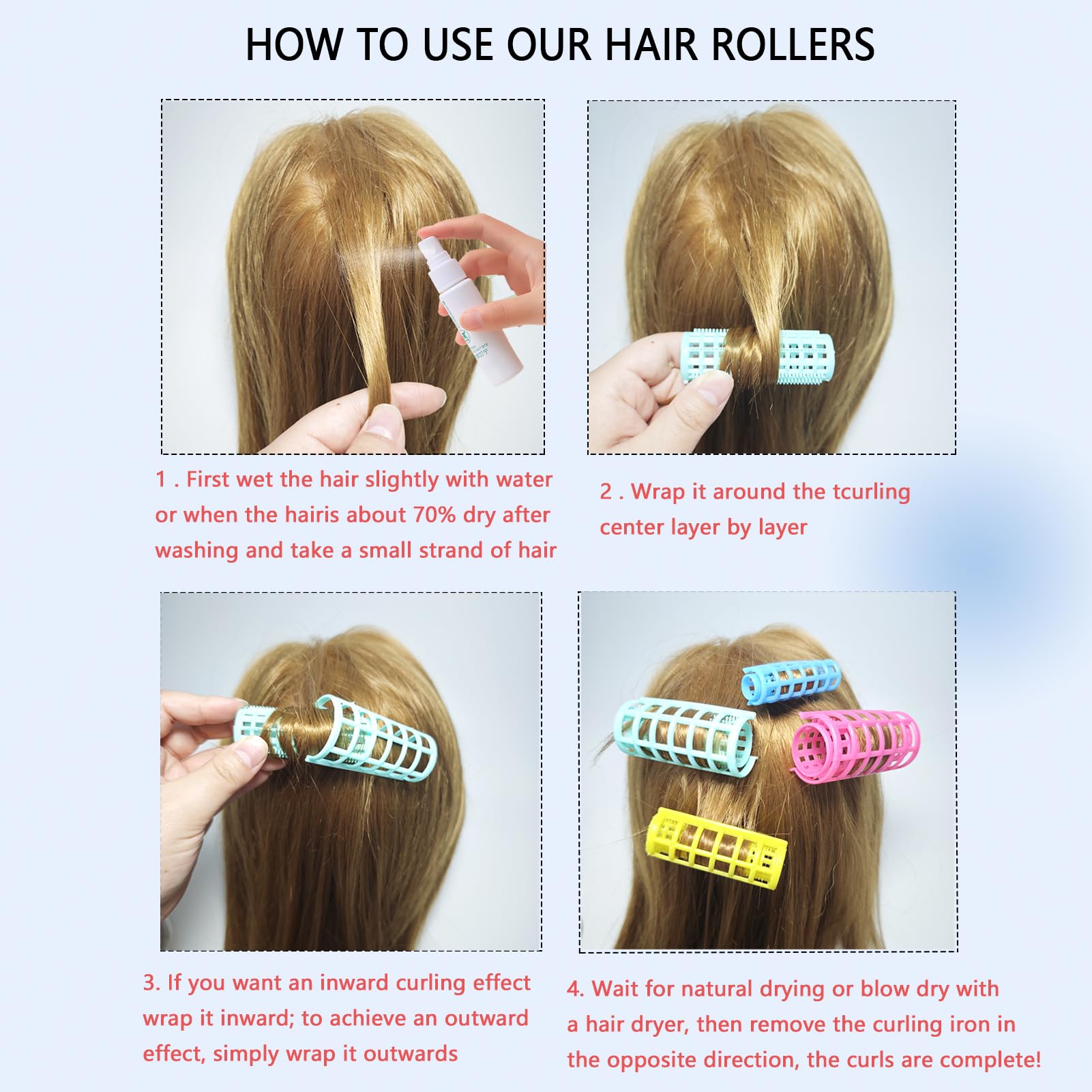 ZMD no-heat self-grip curler for gentle styling without heat