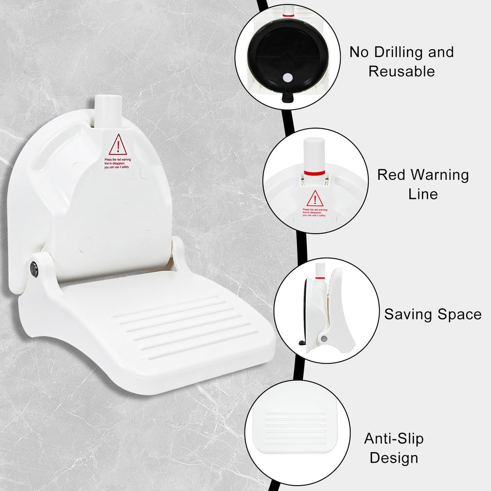 ZMJY Shower Foot Rest textured anti slip surface keeps feet steady