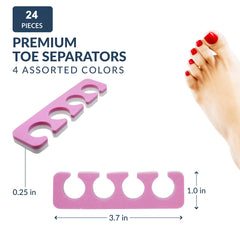 ZMOI toe separators soft foam protect feet while polishing nails precisely.
