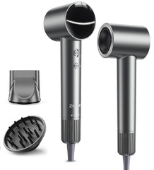 ZMZW high-speed ionic hair dryer with 160000rpm brushless motor for rapid, even drying.