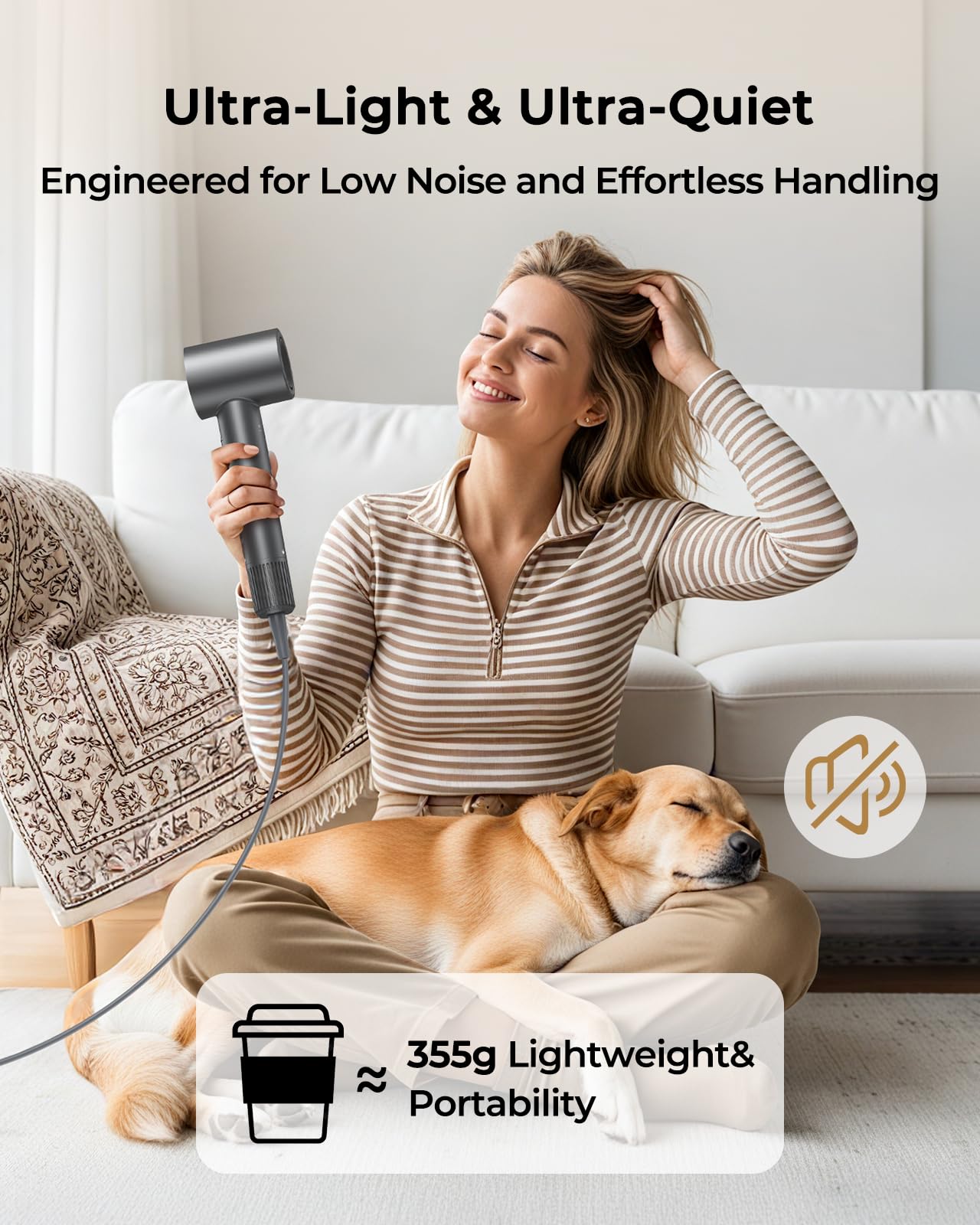 ZMZW lightweight and quiet design ideal for travel and daily use.
