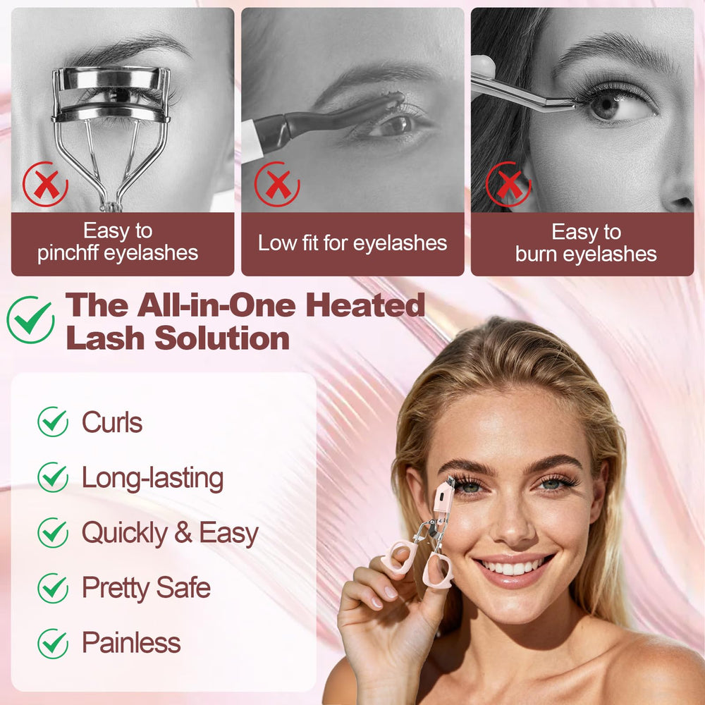ZNJAVX precise tip reaches inner corner lashes for a complete curl.