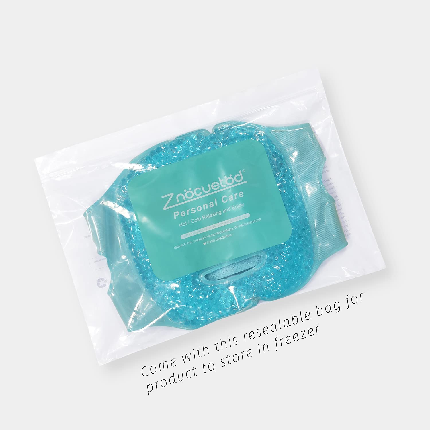ZNÖCUETÖD plush backing blue mask feels soft on skin.