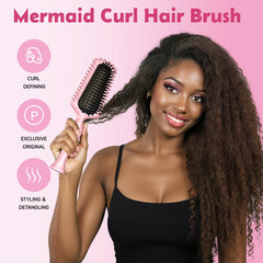 ZNONOX Volume Curl-Defining Brush delivering voluminous curls with quick shaping