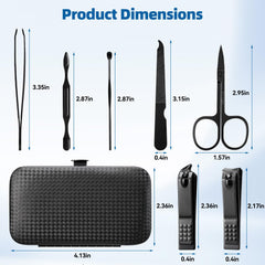 Znysuyii nail clippers, flat and angled, for precise trims.