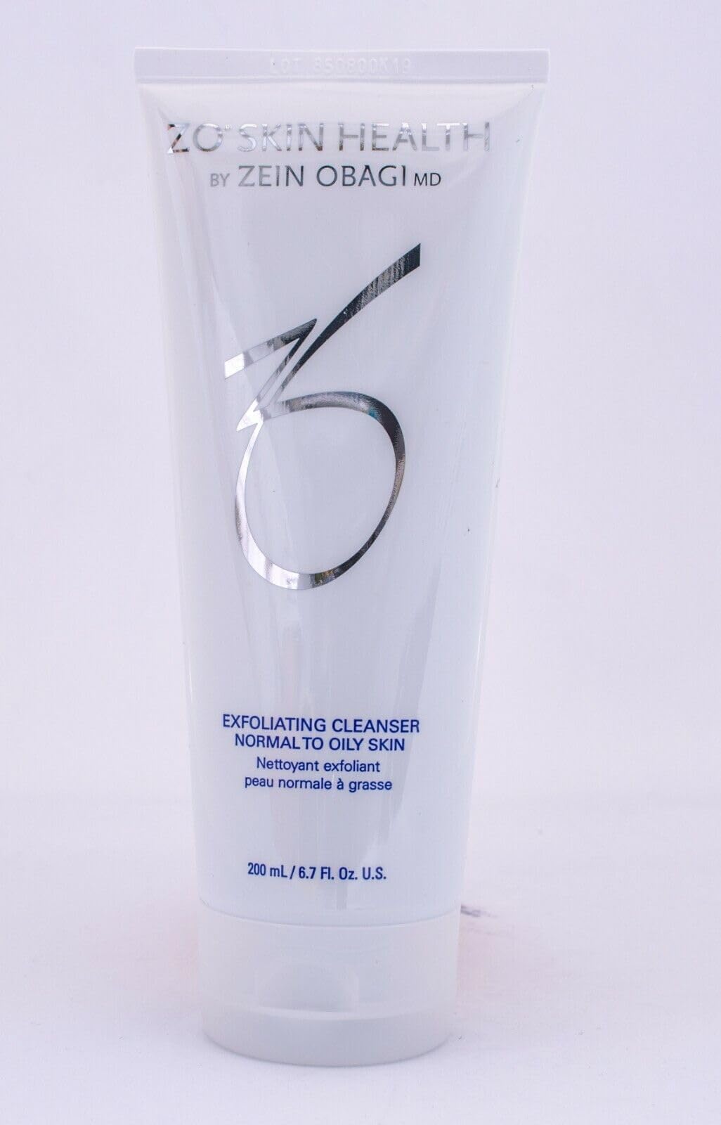 ZO SKIN HEALTH Exfoliating Cleanser hand lather demonstrating cleansing routine for normal to oily skin.