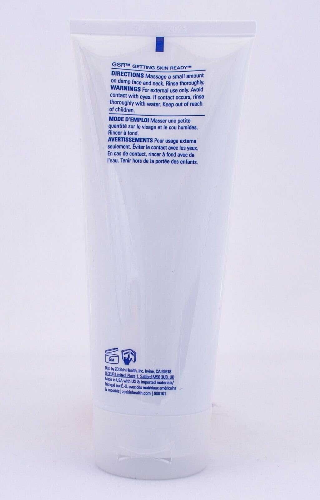 Packaging for ZO SKIN HEALTH Exfoliating Cleanser highlights routine skincare use.