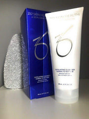 ZO Skin Health Exfoliating Cleanser bottle image demonstrating gentle exfoliation and oil control.
