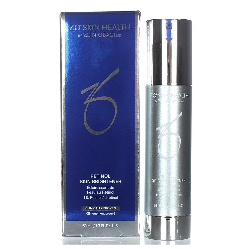 ZO Skin Health Retinol Brightener 1% bottle for a brighter, even complexion.