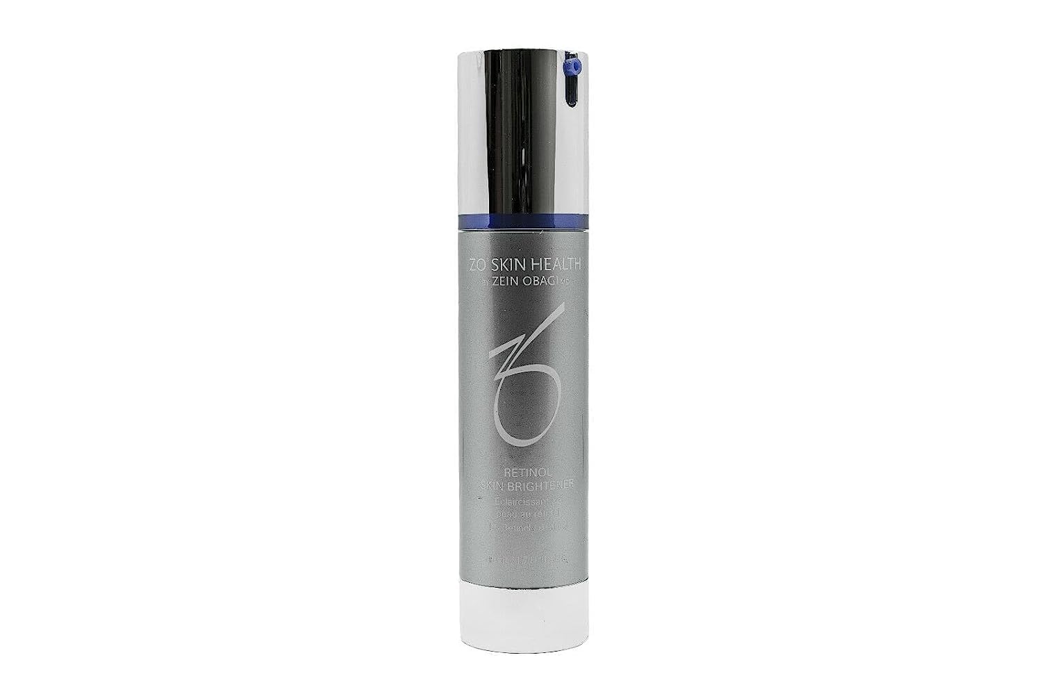 ZO Skin Health Retinol Brightener 1% serum shows gentle daily use.