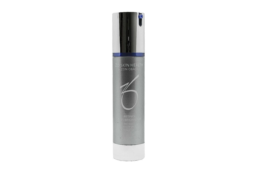 ZO Skin Health Retinol Brightener 1% serum shows gentle daily use.