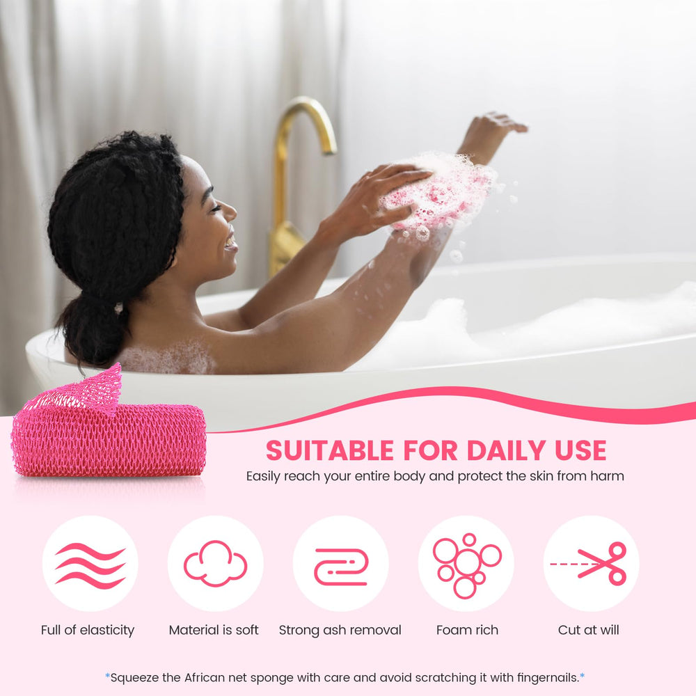 ZOCY esponja de uso versátil para ducha y limpieza ligera de objetos.