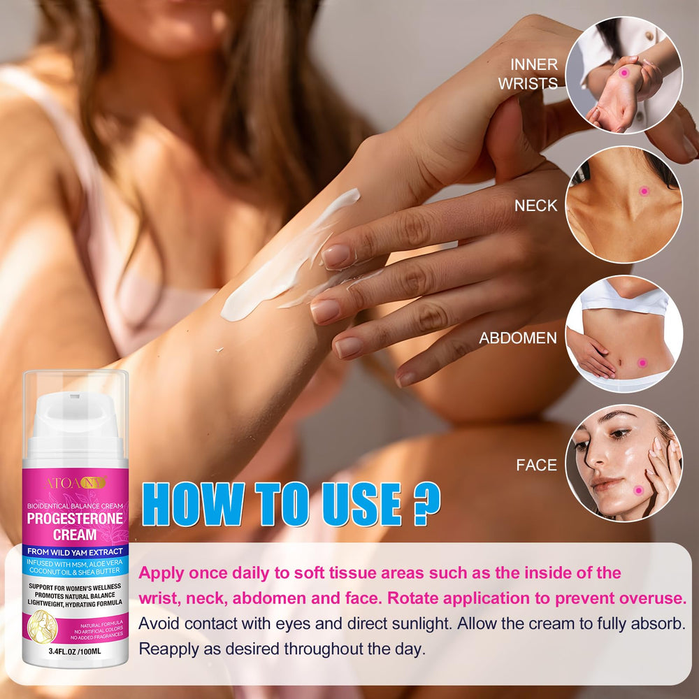ZODENIS Progesterone Balance Cream, protección diaria para piel suave y flexible.